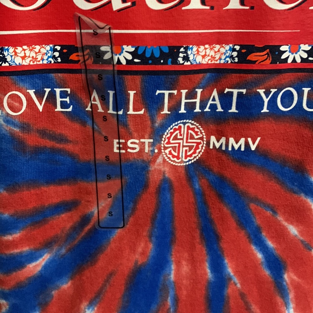 NWT Simply Southern Tide Dye T-Shirt Small - Picture 5 of 5